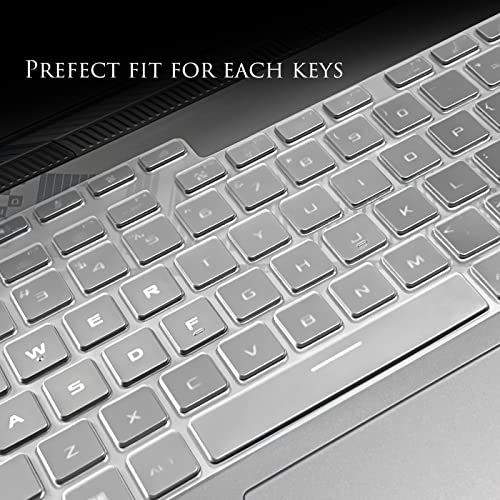 Keyboard Cover for 16" ASUS ROG Strix G16 2024 2023 G614 G614JV G614JIR G614JVR G614JI-AS94 Gaming Laptop, ASUS ROG Strix Scar 16 G634 G634JYR G634JZR G634JY G634JZ Keyboard Skin Protector - Clear