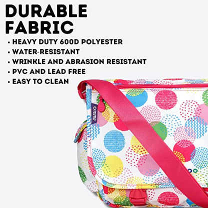 J World New York Terry Messenger Bag for Women Girls School Kids - color: Speckle