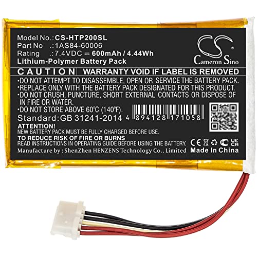Cameron Sino New 600mAh / 4.44WhReplacement Battery Fit for HP Sprocket 200 1AS84-60006