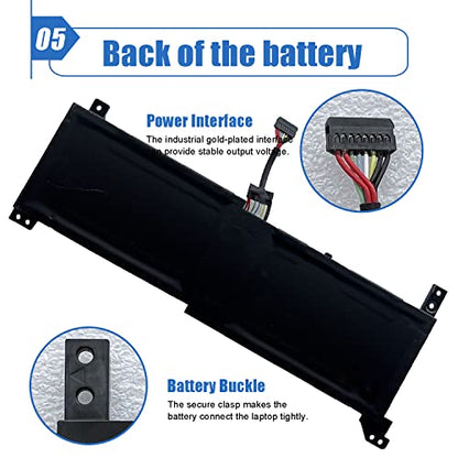 38Wh L20M2PF0 Laptop Battery Replace for Lenovo Ideapad 3-14ITL6 3-15ITL6 3-15ALC6 V14 V15 G2-ITL G2-ALC V17 G4-IRU Series Notebook L20L2PF0 L20B2PF0 7.68V
