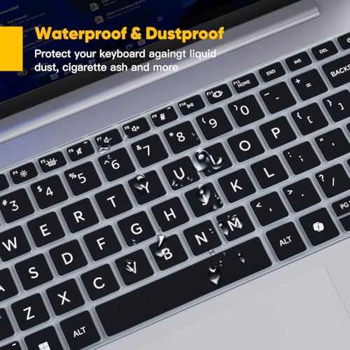 Keyboard Cover Skin for 2026 2025 HP EliteBook 6/8 G1q G1i G1a G1aN G1ah 14", HP EliteBook 1040 640 645 G11 14 Laptop Protector Accessories(NOT FIT EliteBook Ultra 14 & EliteBook 640 645 G8/G9/G10) - color: Black