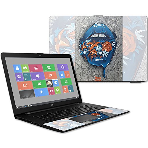 Mightyskins Skin Compatible with Hp 17t Laptop 17.3" (2017) - Blue Lips | Protective, Durable, and Unique Vinyl Decal Wrap Cover | Easy to Apply, Remove, and Change Styles | Made in The USA - color: Blue Lips