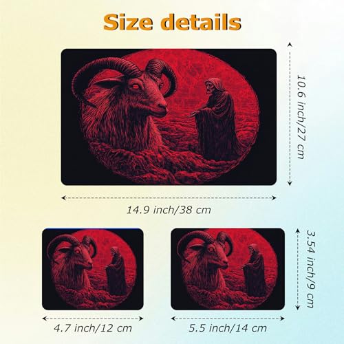 Universal Laptop Skin Sticker with 2 Wrist Pad Decals, 3-Piece Removable Vinyl Laptop Cover, Skull Sheep Waterproof Anti-Scratch, Easy-Trim Fit for 13.3" 14" 15.6" Laptops - color: Skull Sheep