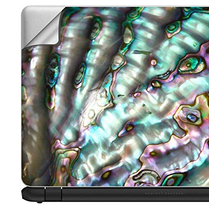 Custom Fit Made to Order Laptop Notebook Skin Vinyl Sticker Cover Decal Fits 13.3" 14" 15.6" 16" Laptop |Abalone Pink Green Purple Sea Shell - color: Style 9