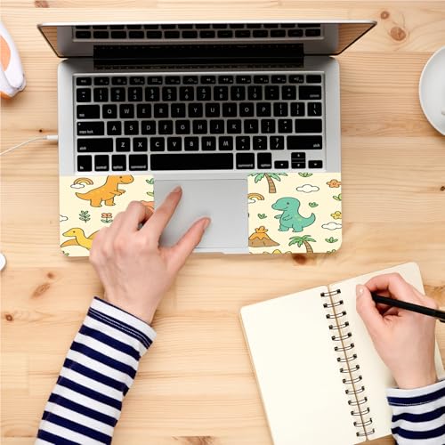 Universal Laptop Skin, DIY Cut-to-Fit Vinyl Cover Compatible with HP, Dell, Lenovo, Mac (13.3" to 15.6"), Anti-Scratch, No Residue & Bubble-Free Protective Decal Sticker, Cute Cartoon Dinosaurs - color: Cute Cartoon Dinosaurs
