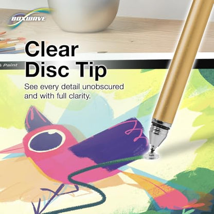 BoxWave Stylus Pen Compatible with HP Envy x360 Convertible 2-in-1 Laptop (15.6 in) - FineTouch Capacitive Stylus, Super Precise Stylus Pen - Champagne Gold