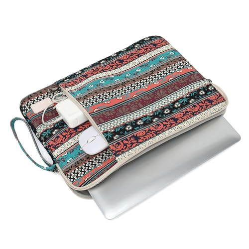 Laptop Sleeve 13.3 inch14 Inch, 15.6inchWater Resistant Traveling Computer Cover with Handle, Shockproof Protective Carrying Laptop Case (Y8-Red Bohemia, 16 inch) - color: Y8-Red Bohemia, size: 16 inch