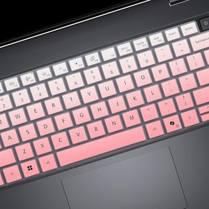 Keyboard Cover for Dell Pro 14 PC14250 PC14255, Dell Pro 14 Plus PB14250 PB14255 & Dell Pro Max 14 MC14250 14" (NOT FIT Dell Pro 14/Pro Max 14 Premium, Pro 3/5/7, Pro Education/Rugged/Essential 14) - color: Ombrepink