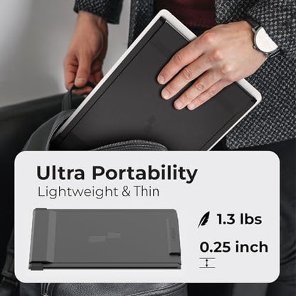 Mobile Pixels 2026 New 13.3" Portable Monitor, Full HD IPS 1080P Laptop Monitor Extender, USB C/HDMI Plug and Play, Suitable for 13-15" Laptop, Windows/Mac/Android/Switch Compatible (Duex Plus DS) - size: 13.3"Duex Plus DS