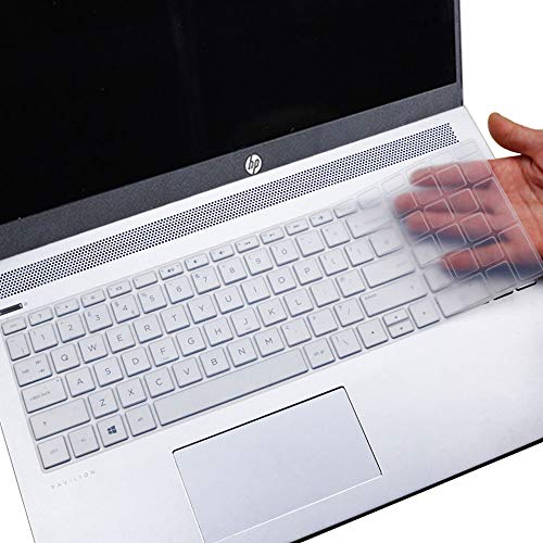 Keyboard Cover for HP Laptop 15.6 15-dw 15-dy 15-da/db 15-ef 15-bs/bw 15t 15z 15t-dy200 15t-dw300 15-db0011dx/HP Pavilion x360 15.6"/HP Envy 17 17.3 17t 17M 17-by 17-bs 17-bw/ca Keyboard Skin, Clear - color: Clear