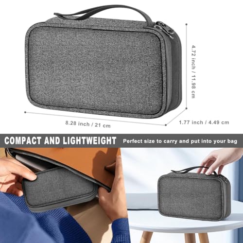 Travel Laptop Backpack with Small Case for 15-16 inch Notebooks, Slim & Expandable Computer Bag for College Business Commute for Men and Women,Dark Gray-Gray - color: Dark Gray-gray