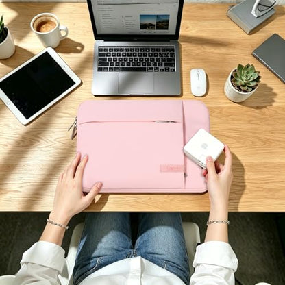 Lacdo 13 inch Laptop Sleeve Case for 13 inch MacBook Air M5 A3449 (2026), M4 A3240 2025, M3 A3113, M2 A2681, M1 A2337 | 13" MacBook Neo A18 Pro A3404 (2026) | iPad Air/Pro 13 M5 Computer Bag, Pink - color: Pink, size: New MacBook Air/Neo/Pro 13 Inch