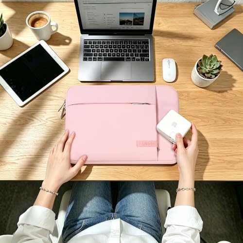 Lacdo Chromebook Case 11 Inch Laptop Sleeve for 11 Inch Acer HP Lenovo Dell Samsung ASUS Chromebook Spin 3 11, 13 inch New Surface Pro 11 Copilot+PC / 10 9 8 X, 11.6" MacBook Air Computer Bag, Pink - color: Pink, size: 11-11.6 Inch