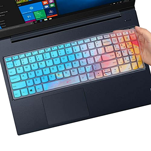 MUBUY Keyboard Cover for Lenovo IdeaPad 3 15 15.6 17.3 |Lenovo Yoga C740 C940 15.6 |Lenovo Ideapad 320 330 330s 340s 520 S540 720s 130 S145 L340 S340 V330 V130 |ThinkBook 15-Colorful - color: Colorful