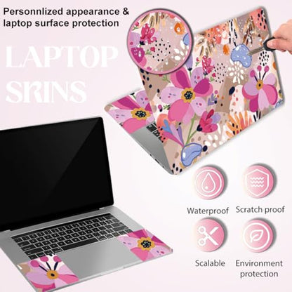 SUPERDANT Laptop Skin Sticker Decals Universal Notebook Vinyl Skin Cover | Graffiti Flowers Laptop Decals Personalized Universal Computer Wrap Vinyl Skin Stickers Cover Art Decal 12-15.6 Inch Gifts - style: Graffiti flowers