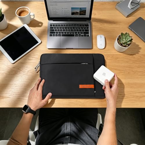 Lacdo 13 inch Laptop Sleeve Case for 13 inch MacBook Air M5 A3449 (2026), M4 A3240 2025, M3 A3113, M2 A2681, M1 A2337 | 13" MacBook Neo A18 Pro A3404 (2026) | iPad Air/Pro 13 M5 Computer Bag, Black - color: Black, size: New MacBook Air/Neo/Pro 13 Inch