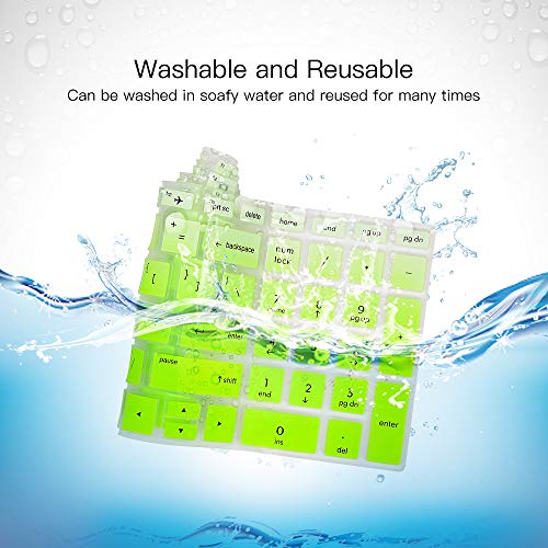 Keyboard Cover for HP Laptop 15.6 15-dw 15-dy 15-da/db 15-ef 15-bs/bw 15t 15z 15t-dy200 15-dy5033dx dy5073dx dy2073dx 15-dw4047nr dw3033dx dw3013dx 15-ef2033dx ef1023dx/HP 17-by/bs/ca 17.3 Skin, Green - color: Ombre Green