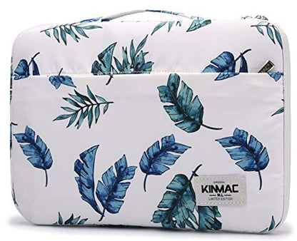 Kinmac 360° Heavy Duty Protective Laptop Sleeve Case Bag Cover with Handle for MacBook Air 13 inch,iPad Pro 13 inch and 13.3 inch HP,Dell,Lenovo,Asus,Acer Laptop (Banana Leaf) - color: Banana Leaf, size: 12 inch-13.3 inch