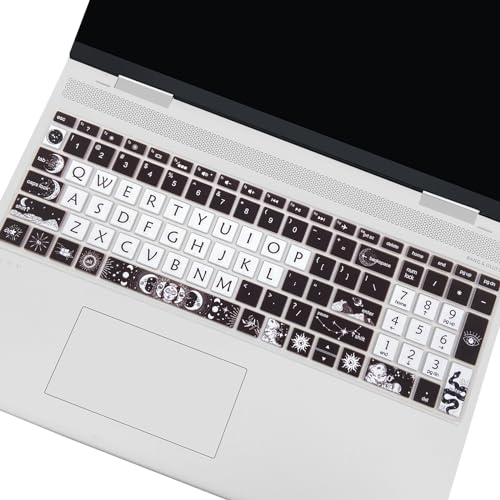 Cute Keyboard Cover for 15.6’’ HP Laptop 15-dw 15-dy 15-ef 15-da/db/bs 15-dy5033dx 15-dw0083wm 15-ef2126wm 15-da0014dx, Envy x360 15m-dr/ds 17-bs/bw, Pavilion 15-cs/cc, Sun and Moon - color: Sun and Moon