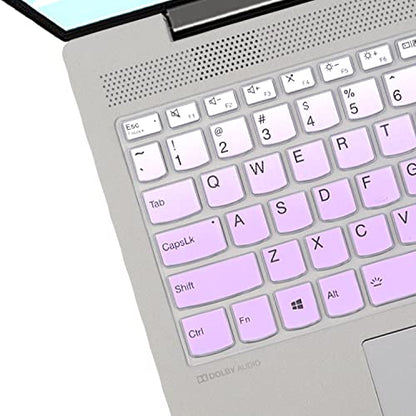 Keyboard Cover for Lenovo Ideapad Flex 5 5i 15.6" 16", IdeaPad Slim 5 5i 15" 16", Lenovo Yoga 7 7i 15.6 16, Yoga Slim 7/IdeaPad Slim 7 15.6, Ideapad 3/Ideapad 5 15.6 17.3, IdeaPad 3i 15 -GPurple - color: GradualPurlple