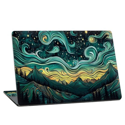 Universal Laptop Skin Sticker with 2 Wrist Pad Skins, Waterproof Scratch Resistant Vinyl Laptop Cover Decal, Cut to Fit for 11–15.6 Inch MacBook HP Dell Lenovo, Fantasy Villa - color: Fantasy Villa