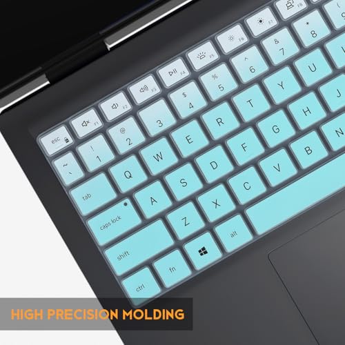 Keyboard Cover for 2026 2025 Dell 15 Laptop DC15250 DC15255 15.6/ Dell Inspiron 15 3510 3511 3520 3525 3530 3535 5510 5515 5518, Inspiron 16 5640 5645, Latitude 3520 Laptop Skin -Ombre Mint - color: Ombre Mint