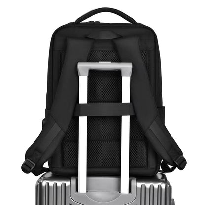 Black Business Laptop Backpack Waterproof Travel Backpack with USB Charging Port for 15.6 Inch Laptops for Men Women Professional Backpack