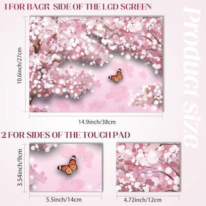 SUPERDANT Laptop Skin Sticker Cherry Blossom Laptop Decals Personalized Universal Notebook Computer Wrap Vinyl Skin Stickers Cover Art Decal Removable 12-15.6 Inch Waterproof Scratch-Resistant Gifts - style: Cherry Blossom