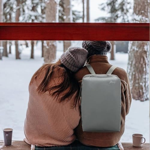 BESMART Waterproof Laptop Backpack 17.3 Inch Shockproof Computer Bag for Men & Women, Lightweight Casual Daypack (GREY) - color: Grey