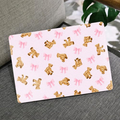MEEgoodo Case for M5/M4/M3/M2 MacBook Air 15 inch Case 2026 2025 2024 2023, Laptop Shell Fit Model (A3448/A3241/A3114/A2941) for MacBook Air 15.3-inch, Bear&Cute Ribbon - color: Bear&Cute Ribbon