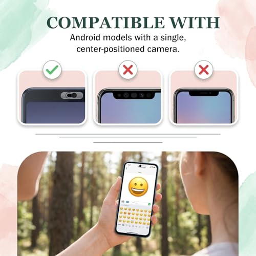 3 Pcs Front Camera Cover for Phone Ipad, Webcam Blocker for Cell Front Camera Covers, Privacy Slider Protects Your Phone Security Black