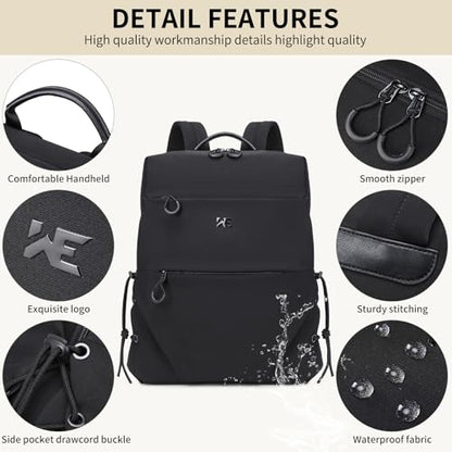 DUSLANG 15.6 Inch Laptop backpack for Men and Women, Anti theft Laptop backpack with USB Charging Port for College, Business, Black