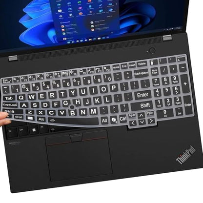 Keyboard Cover for Lenovo ThinkPad E16 L16 P16 P16v (Gen 2/Gen 1) / T16 P16s (Gen 3/Gen 2/Gen 1) 16 inch, Thinkpad L15 Gen 4/3 15.6 inch (Not Fit Thinkpad Z16,L15 Gen 2/1)-DZF - color: DZF