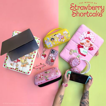 Sonix | Puffy Laptop Sleeve | 15-16 Inch, Quilted Pillow Puffer Laptop Carrying Case, Computer Sleeve | Strawberry Shortcake & Custard - color: Strawberry Shortcake & Custard
