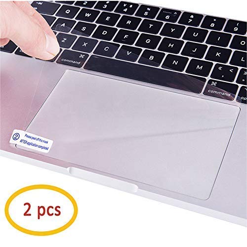 Se7enline Compatible with MacBook Pro Touchpad Protector Trackpad Cover Unti-Scratch Unti-Water for Mac pro 15" with Touch bar 2016/2017/2018/2019 A1707/A1990 (2 Pack), Clear/Transparent | 2 Pack Clear Touchpad Cover Skin Laptop Protective Accessories Ant