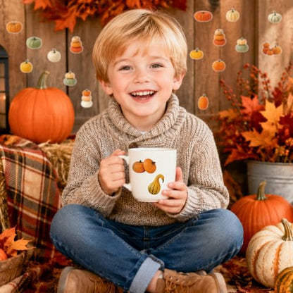 Fall Pumpkin Self Adhesive Easy Peel Sticker for Laptop Scrapbook | 16 Realistic Fall Harvest Designs Waterproof Vinyl Strong Adhesion No Residue for Journals Water Bottles Water Bottle - style: Autumn Fall Pumpkin