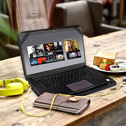 Laptop Sleeve 13" Black Neoprene Notebook Carrying Bag/Pouch Cover with 4 Elastic Bands for 13.3 inch MacBook Air/Pro Retina/13.5" Surface Book 2 / Dell XPS 13 /Samsung Notebook 9 Pro - size: Standard 13 inch