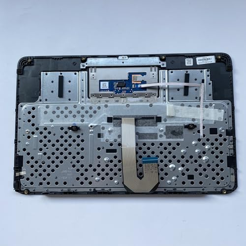 Replacement for HP Chromebook 11A NB Laptop Upper Case Palmrest Keyboard Touchpad Assembly Part 11.6" L99855-001 Top Cover Grey