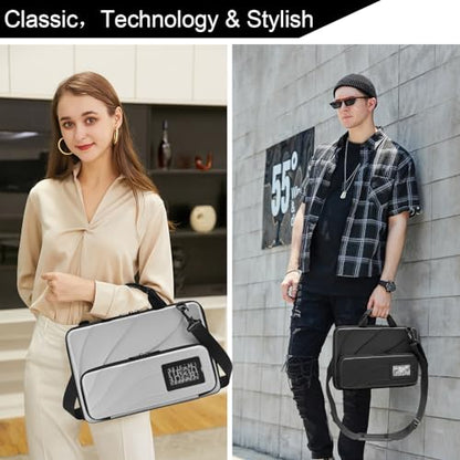 13-14 Inch Laptop Case Hard Shell, Protective Laptop Carrying Case with Stand for Heat Dissipation - color: Silver, size: 13-14 Inch