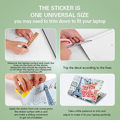 FY-NEK-024 Laptop Decal,Eiffel Tower 12-15.6 Inch Art Decal Cover Protector Notebook PC Skin - color: FY-NEK-024