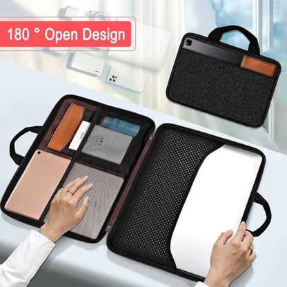 Hseok Laptop Case 13.3-14 Inch Sleeve,TSA Shockproof Computer Handbag,Compatible with MacBook Neo/Pro 14 M5/M4/M3/M2/M1,All Models 13.3" MacBook Air/Pro,XPS 13/14,Most 13-14 Notebooks,Black - color: Black