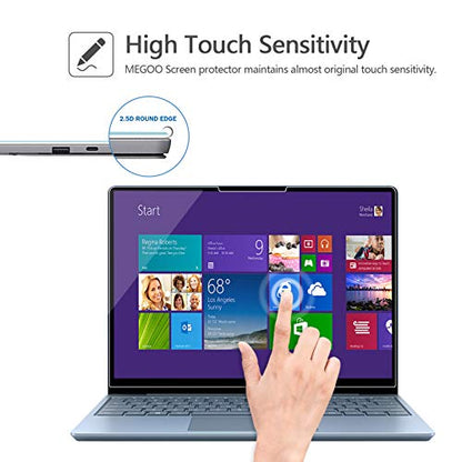 Megoo ArmorShield Surface Laptop Go 3 (2023) 12.4" Glass Screen Protector | 9H Hardness/ Easy Installation/ Ultra Clear/ Tempered Glass, Also Compatible for Surface Laptop Go 2/1(2020), 2 Pack - size: Laptop Go 12.4"