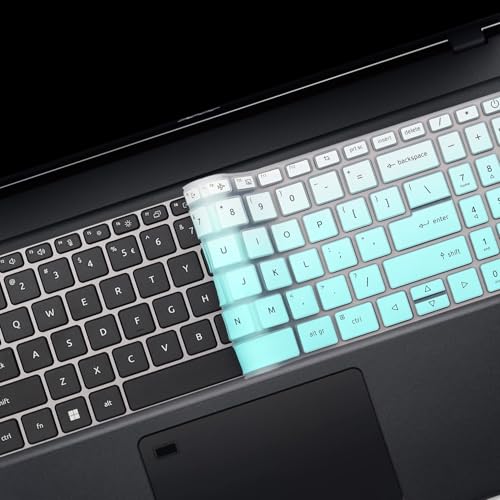 Keyboard Cover for 15.6" Acer Aspire Vero 15AV15-53P-52PG, Aspire 15 A15-41M/51M/61M, Aspire 5 A515-57 A515-57G A515-57-53T2/56UV/51WN/73L5/75RH 15.6 (Not Fit The Older Aspire AV15-51 A515-46~A515-56) - color: Ombremint