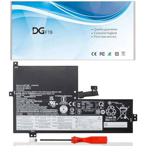 DGFTB L20M3PG0 Laptop Battery for Lenovo 100w 300w 500w Gen 3 100e 300e 500e Chromebook Gen 3 IdeaPad 3 Chrome 15IJL6 Flex 3 Chrome 15IJL7 L20C3PG0 L20D3PG0 L20L3PG0 (11.52V 47Wh/4080mAh)