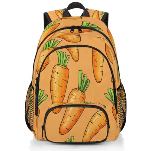 Easter Laptop Backpack for Women Men, 18.3 Inch Travel Work Backpacks, Watercolor Carrot Waterproof Computer Casual Daypack Nurse Teacher Bags - color: Multicolor 19