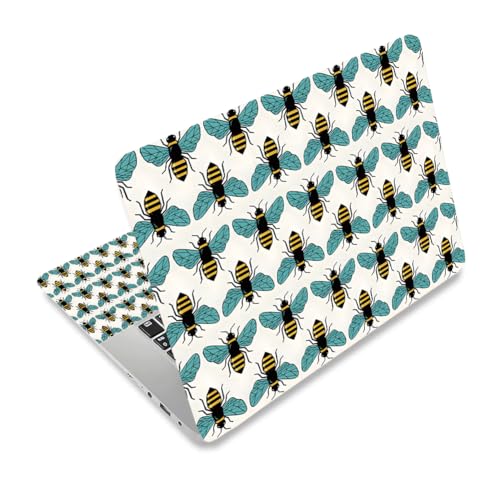 3Pcs Laptop Skin Sticker Decal Bee PVC Laptop Sticker Fits for 12-16 Inch Notebook Waterproof Scratch Proof Universal Notebook PC Personalized Protector Gift - style: bee