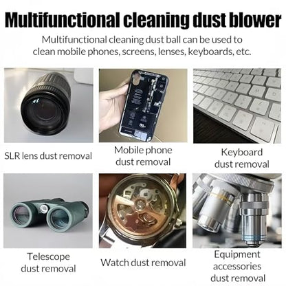 Strong Air Blower Blaster Pump Dust Cleaner Include Micro Fiber Cleaning Cloth, Bulb Blower for Digital SLR Lens Sensor LCD Screens Musical Instruments Keyboards Telescope Filtersl(Blue)