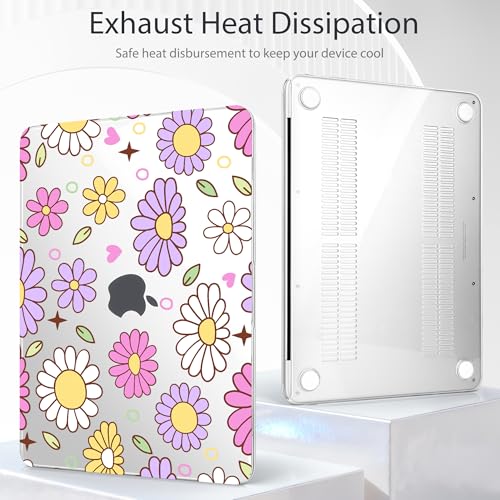 Tuiklol for MacBook Neo 13 Inch Case 2026 A3404 A18 Pro, Printed PC Shockproof Slim Hard Shell Case with MacBook Neo Laptop Cover, Flower - color: Flower