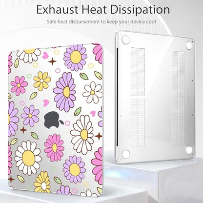 Tuiklol for MacBook Neo 13 Inch Case 2026 A3404 A18 Pro, Printed PC Shockproof Slim Hard Shell Case with MacBook Neo Laptop Cover, Flower - color: Flower
