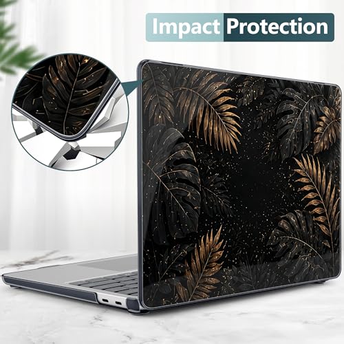 Batianda Luxury Tropic Leaf Case for Microsoft Surface Laptop 13 inch | Fits Surface Laptop 2025 13" Surface Laptop for Business 2026, Slim Hard Shell, Lightweight Protection, Precision Fit - color: Luxury Tropic Leaf